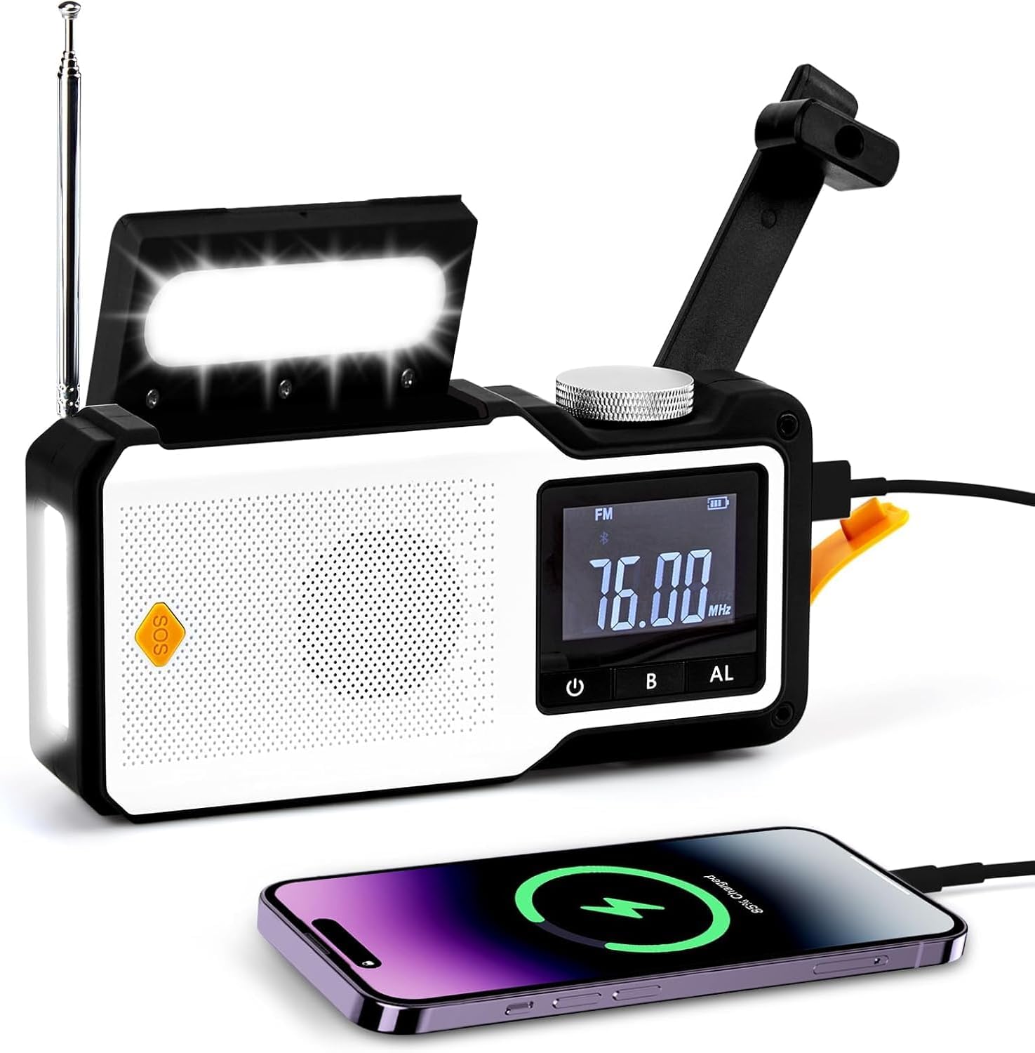 Litake（リテーク）多機能防災ラジオ 自動選局 5000 ラジオ